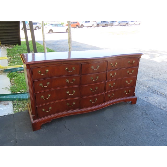 This magnificent Dresser is made of wood, mahogany, veneer, and metal. The dresser was made by Lexington, and it is...