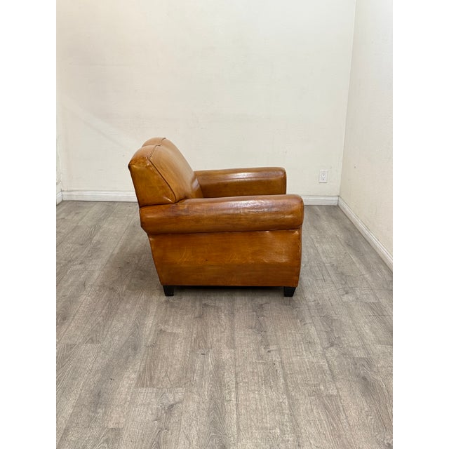 Campaign Pair of Leather Chairs For Sale - Image 3 of 11