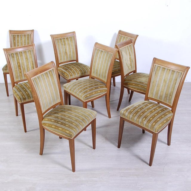 Art Deco Chairs, 1940s, Set of 8 For Sale - Image 4 of 16