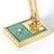 This elegant mid century brass desk lamp is perfect for your little reading spot. Dimensions: 5.5" x 4.5" (Base) x 11.5"H...