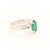 Traditional Diamond Emerald Ring 14k White Gold 0.94 TCW Custom Certified For Sale - Image 3 of 8