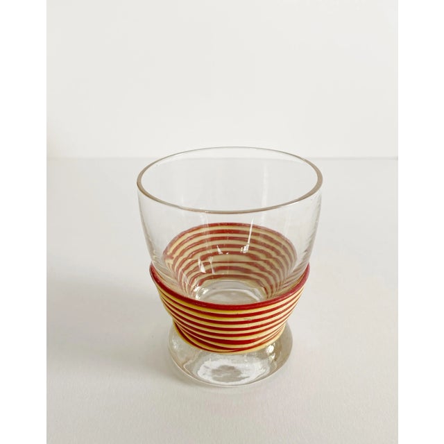 Mid-Century Modern Mid-Century Wrapped Glasses and Pitcher Set - 16 Piece Set For Sale - Image 3 of 10