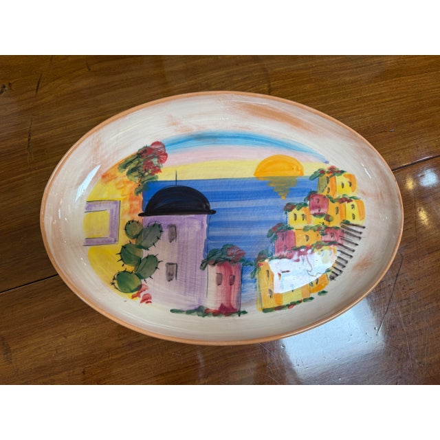 Vietri Hand Painted Serving Dishware, Set of Three For Sale - Image 9 of 12