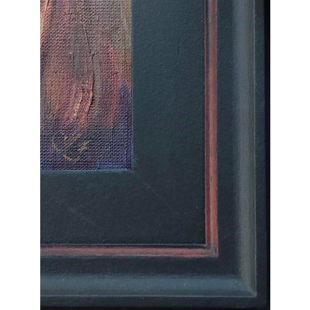 2010s Witness by Lisa Fricker | Oil on Linen, mounted Portrait of a young girl with long hair. For Sale - Image 5 of 5