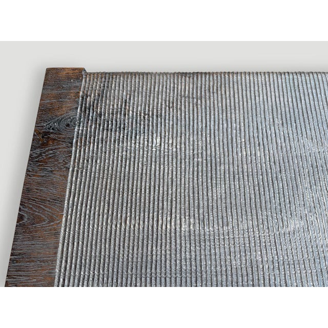 Wood Andrianna Shamaris Exquisite Monumental Couture Hand Carved Bench For Sale - Image 7 of 18