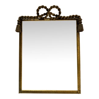 Vintage Ornate Gilt Metal Bow Tassel Picture Frame 8 X 10 For Sale