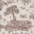 Contemporary SAMPLE - Schumacher Western Toile Fabric In Sepia For Sale - Image 3 of 6