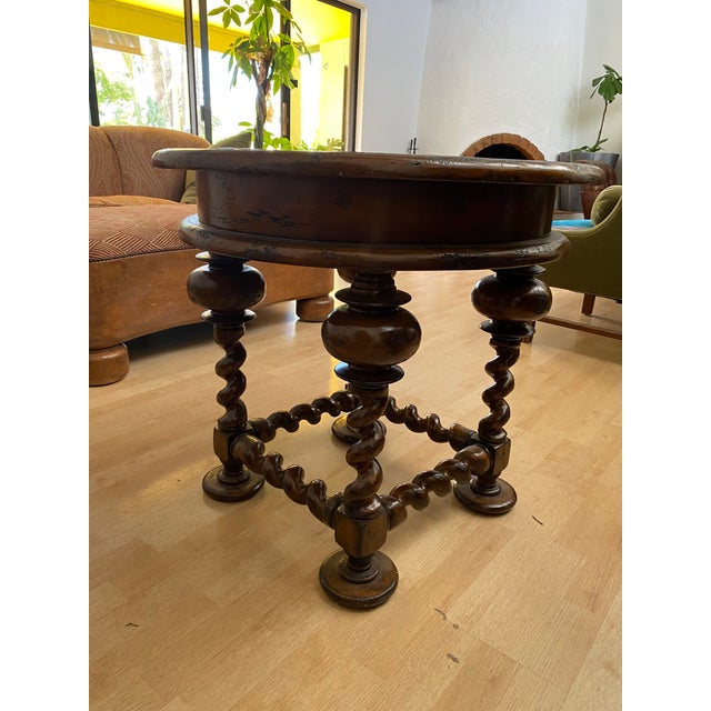 2010s Barley Twist End Table For Sale - Image 5 of 5