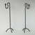 Sculptural Mid 20th Century Wrought Iron Forged Candle Holders For Sale In New York - Image 6 of 16