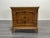 Late 20th Century Mid Century Walnut Burlwood Nightstand With Travertine Top For Sale - Image 5 of 8
