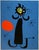 Antique Silk Screen Print of Miro's Personage, Vintage, Signed, Joan Miró (After) – Abstract Surrealist Figural Silkscreen...