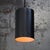 Mid-century black danish minimalist cylinder metal pendant lamps by eila & john meiling. Manufactured by louis poulsen in...