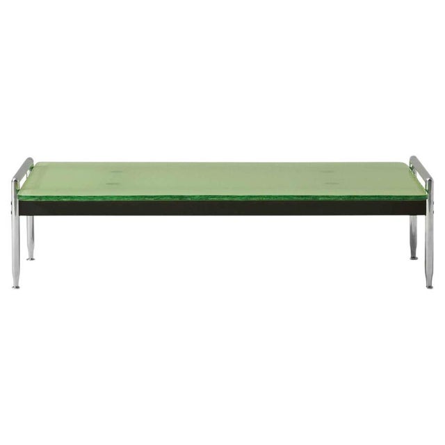 Antonio Citterio Esosoft Coffee Table, Aluminum & Fluted Glass, Italy attributed to Antonio Citterio For Sale - Image 13 of 13