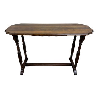 Vintage Jacobean Revival Sofa Table Console Table Hall Table For Sale