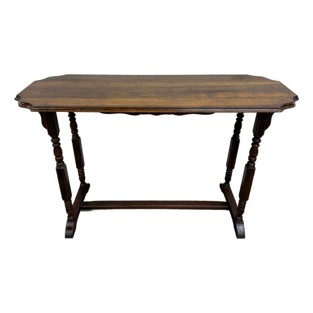 Vintage Jacobean Revival Sofa Table Console Table Hall Table For Sale