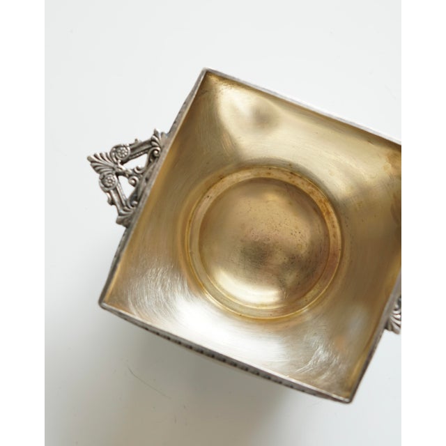 ・Silver metal – stamped “8” and “K★M” under the base ・Two decorative handles in art deco/neo-classical style (1930)...