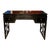 Asian Black Lacquer Panel Legs Writing Desk For Sale