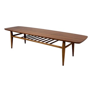 Low Coffee Table in Surfboard Shape by Lane, USA, 1960s For Sale