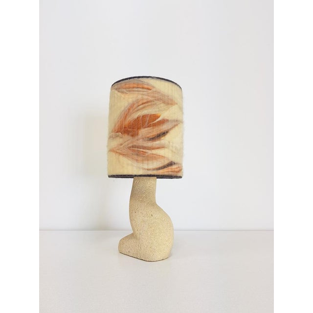 Brutalist Natural Stone Art Table Lamp, 1970s For Sale - Image 11 of 17