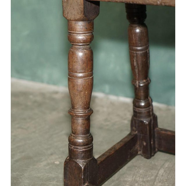 Charles II Carved Oak S-Scroll Stool, 1660s For Sale - Image 10 of 18