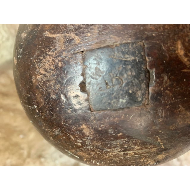 Double Sided Late 19th Century English Industrial Factory Milliner's Felt Hat Mold Form Numbered With Patina For Sale - Image 4 of 12