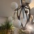 1950s Mid--Century Modern Brass and White Glass 12 Lights Chandelier by Stilnovo For Sale - Image 9 of 14