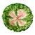 1980s Vintage Hollywood Regency Boho Chic Majolica Cabbageware Serving Bowl For Sale