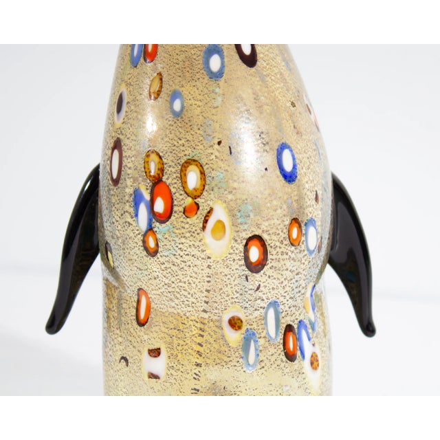 Glass Luigi Mellara Signed Italian Murano Art Glass Penguin For Sale - Image 7 of 7
