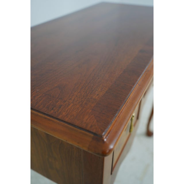 Brown Baker George III 3 Drawer Walnut Low Boy For Sale - Image 8 of 12