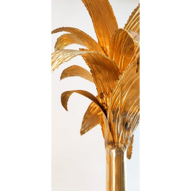Brass Palm Floor Lamp with Cobra For Sale - Image 12 of 18