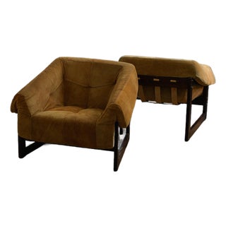 Mid-Century Modern Lounge Chairs by Percival Lafer, 1970 For Sale