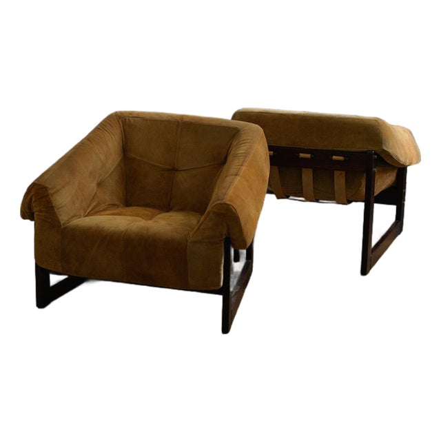 Mid-Century Modern Lounge Chairs by Percival Lafer, 1970 For Sale