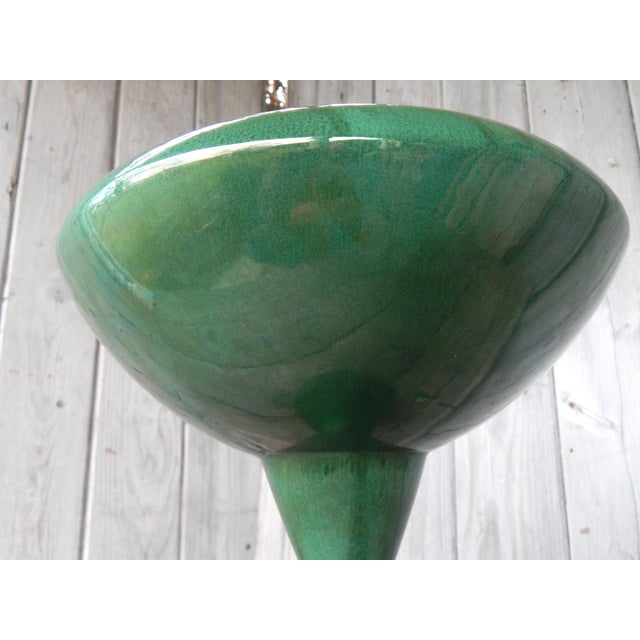 1970's Haeger USA Glazed Ceramic Vase For Sale - Image 4 of 6
