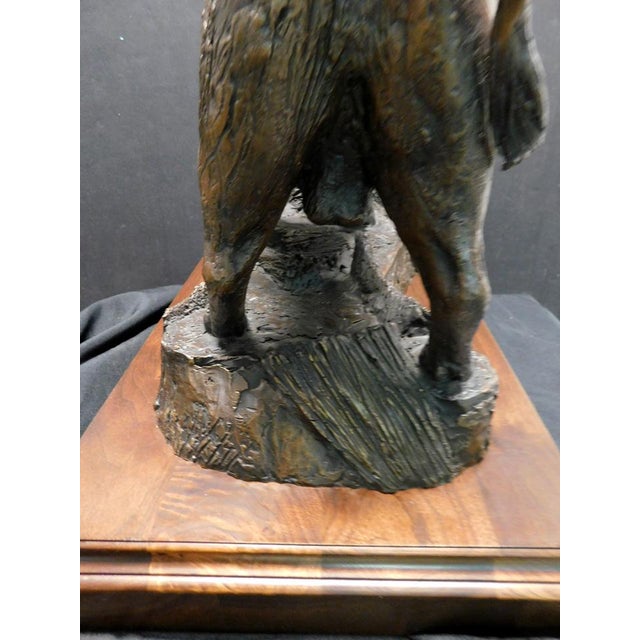 Bronze Anton Arkhipov "Longhorn" Buffalo Bronze Sculpture Hand Signed Make an Offer For Sale - Image 8 of 15