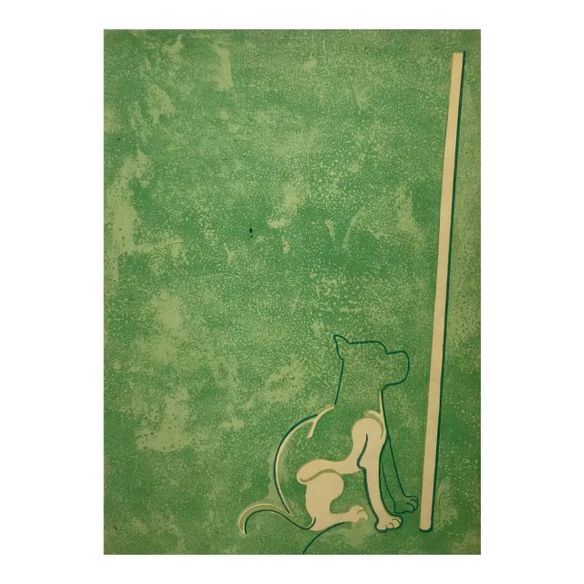 Andre Beaudin Original Lithograph-9 C 1961 For Sale