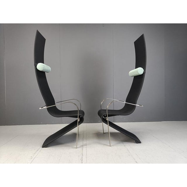 Postmodern King Dining Chairs by Belgochrom, 1980, Set of 6 For Sale - Image 8 of 11
