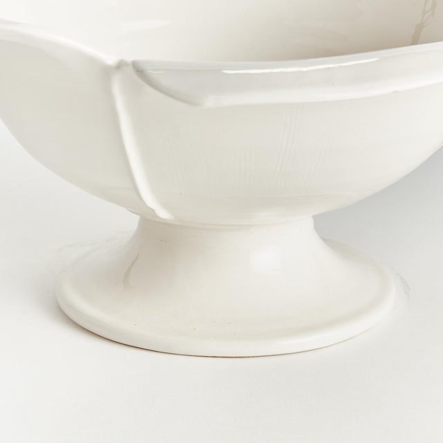 French Country Petalo Decorative Footed Bowl For Sale - Image 3 of 3