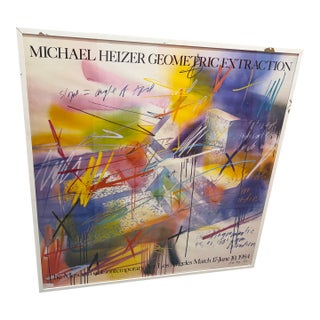 Michael Heizer Geometric Extraction Framed Print For Sale