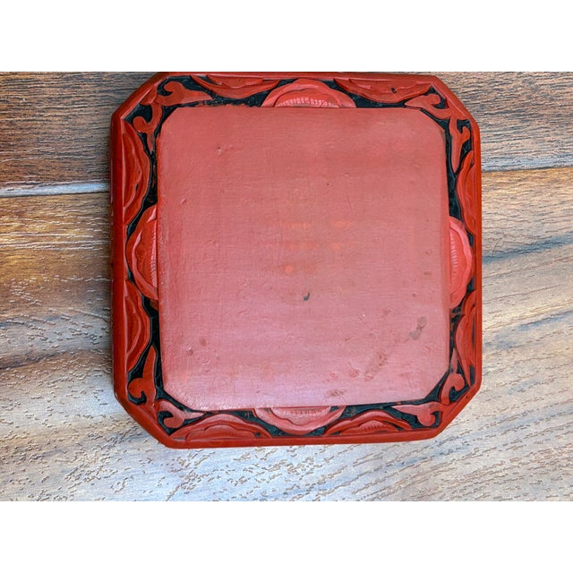 Ooak Cinnabar Box/ Antique Jet Cameo For Sale - Image 11 of 12