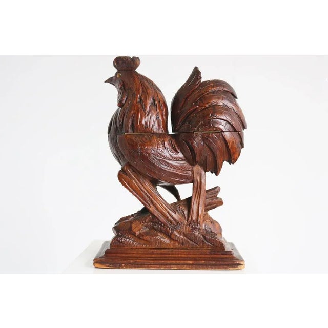 Late 19th Century Antique Black Forest Rooster Inkwell, 1880 For Sale - Image 5 of 10