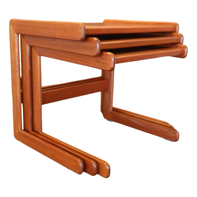 Nesting Tables from Salin Nyborg, Danemark, 1960s, Set of 3 For Sale
