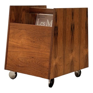 Rosewood Magazine Rack by Rolf Hesland for Bruksbo, 1960s For Sale