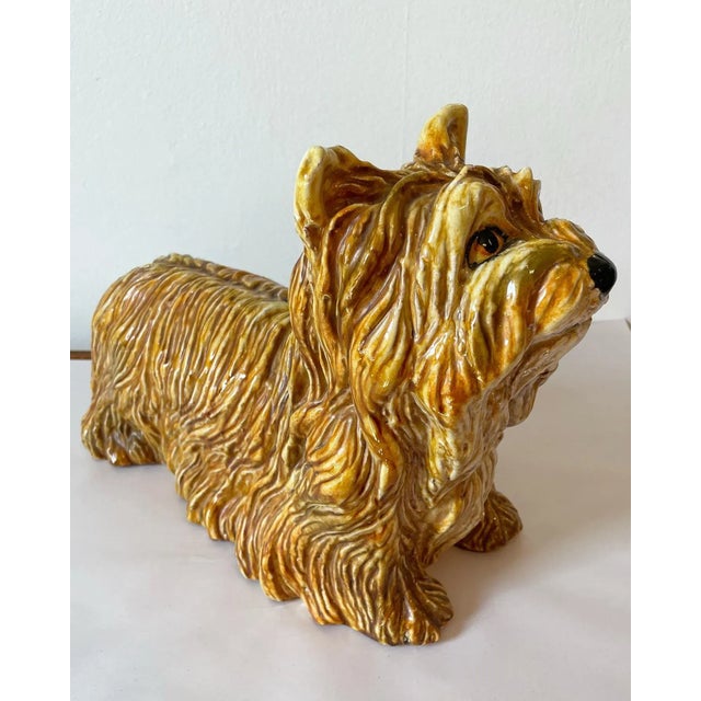 Fabulous Mid Century Italian Terra-Cotta Dog For Sale - Image 11 of 11