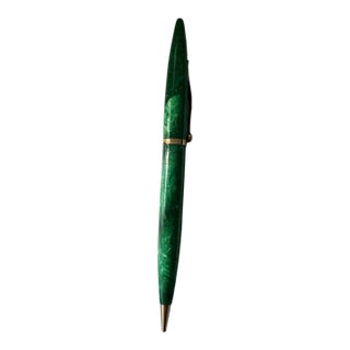 Vintage Sheaffer Jade Green Radite Balance Mechanical Pencil JP Brennan Moraga For Sale