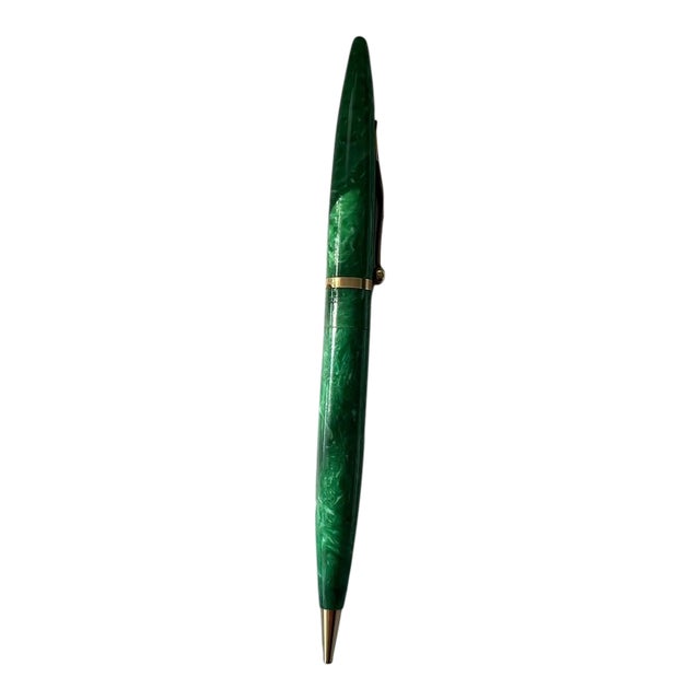 Vintage Sheaffer Jade Green Radite Balance Mechanical Pencil JP Brennan Moraga For Sale