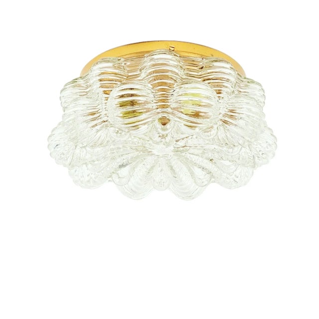 Large Mid-Century Modern Bubble Glass Flush Mount by Helena Tynell for Limburg, Germany, 1960s For Sale - Image 9 of 9