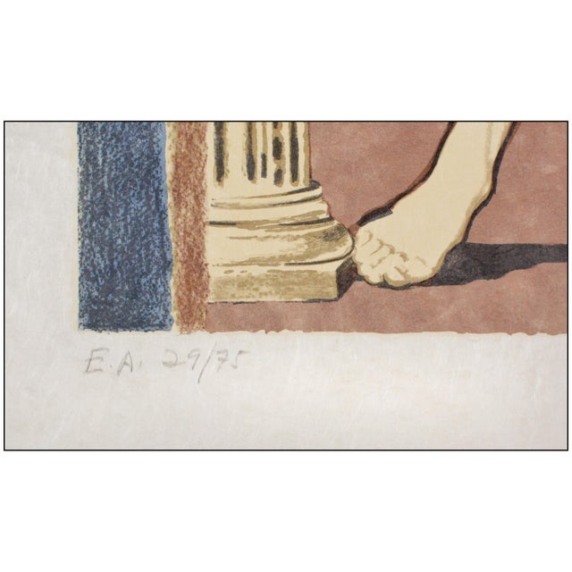 1970s 1978 Le Judgement Surrealism Brown Lithograph Salvador Dalí For Sale - Image 5 of 6