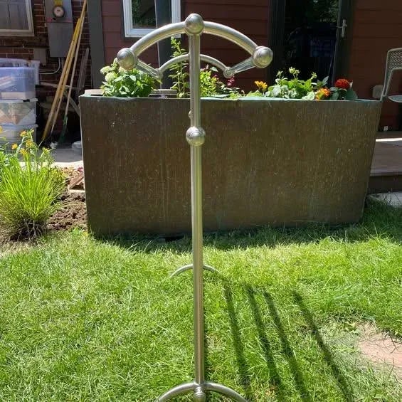 French Waterworks Etoile Freesstanding Towel Stand For Sale - Image 3 of 5
