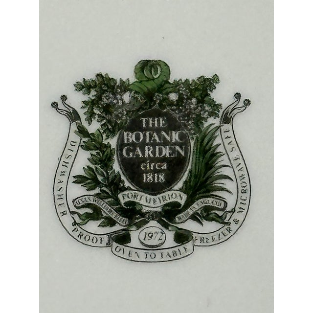 Antique White Portmeirion Botanic Garden 1972 Small Dog Rose Rectangular Baker/Casserole Dish For Sale - Image 8 of 8