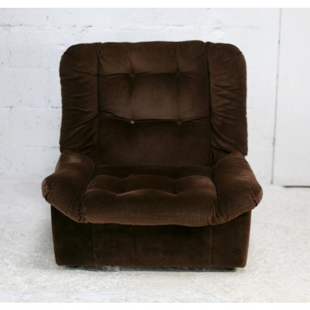 Velvet Fireside Chair from Steiner, 1970s For Sale - Image 14 of 16